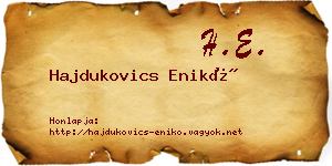 Hajdukovics Enikő névjegykártya